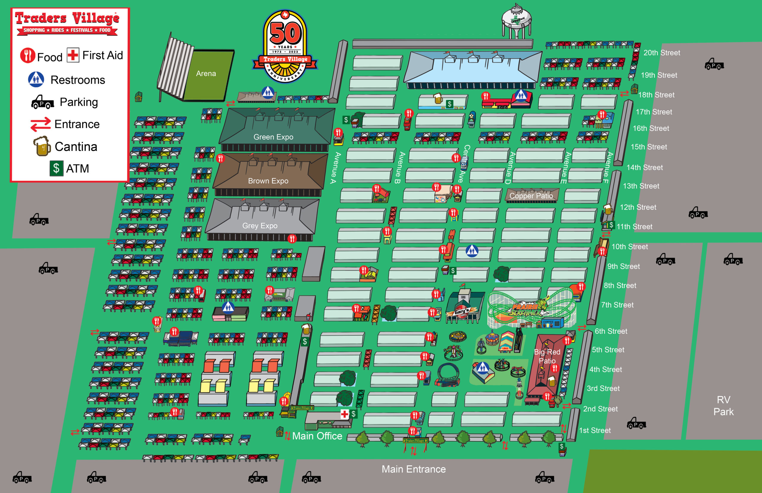 Traders Village Grand Prairie Map