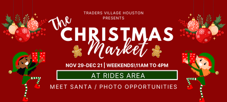 Red and White Modern Christmas Market Banner (444 x 200 px)